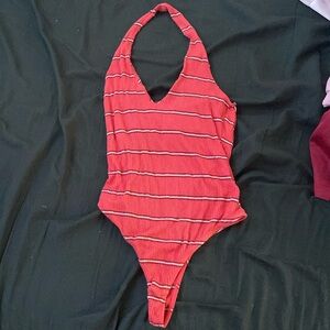 Red bodysuit